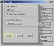 Image of the UI Look tab of the System Settings dialog.