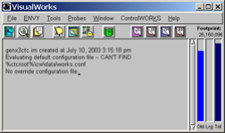 Image of the VisualWorks launcher window.